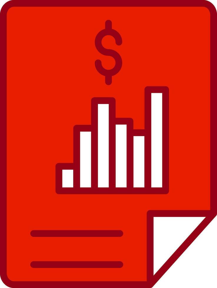 icono de vector de informe financiero