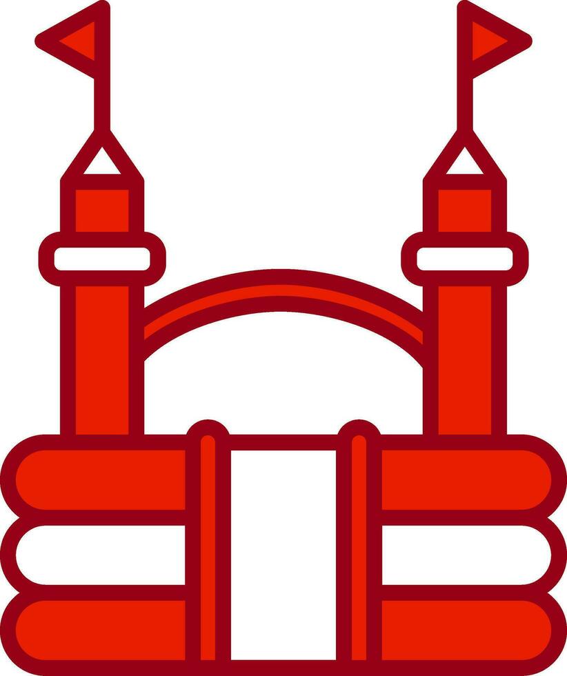 Bouncy Castle Vector Icon