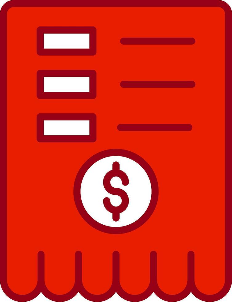 Receipt Vector Icon