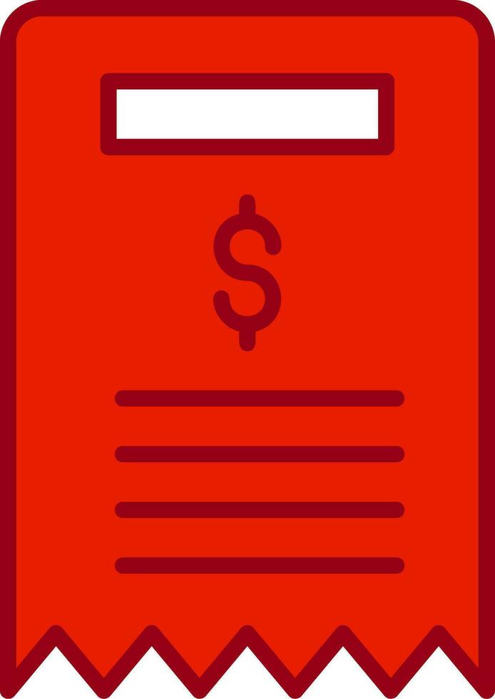 Bill Vector Icon