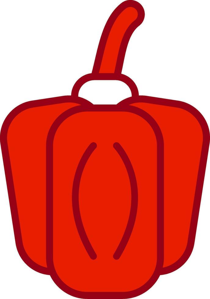 Green Pepper Vector Icon