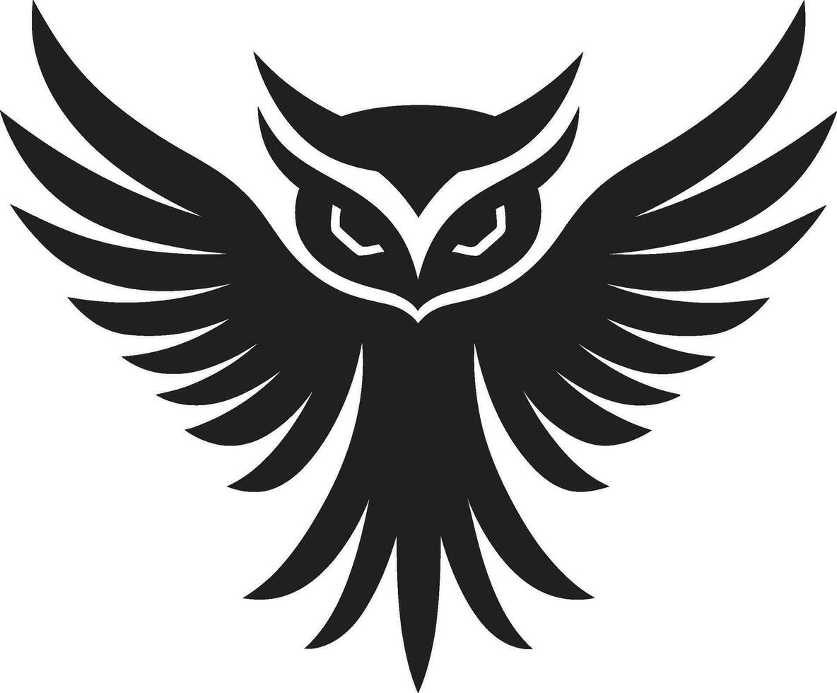 Feathery Friend Vector Mystical Owl Logo Concept