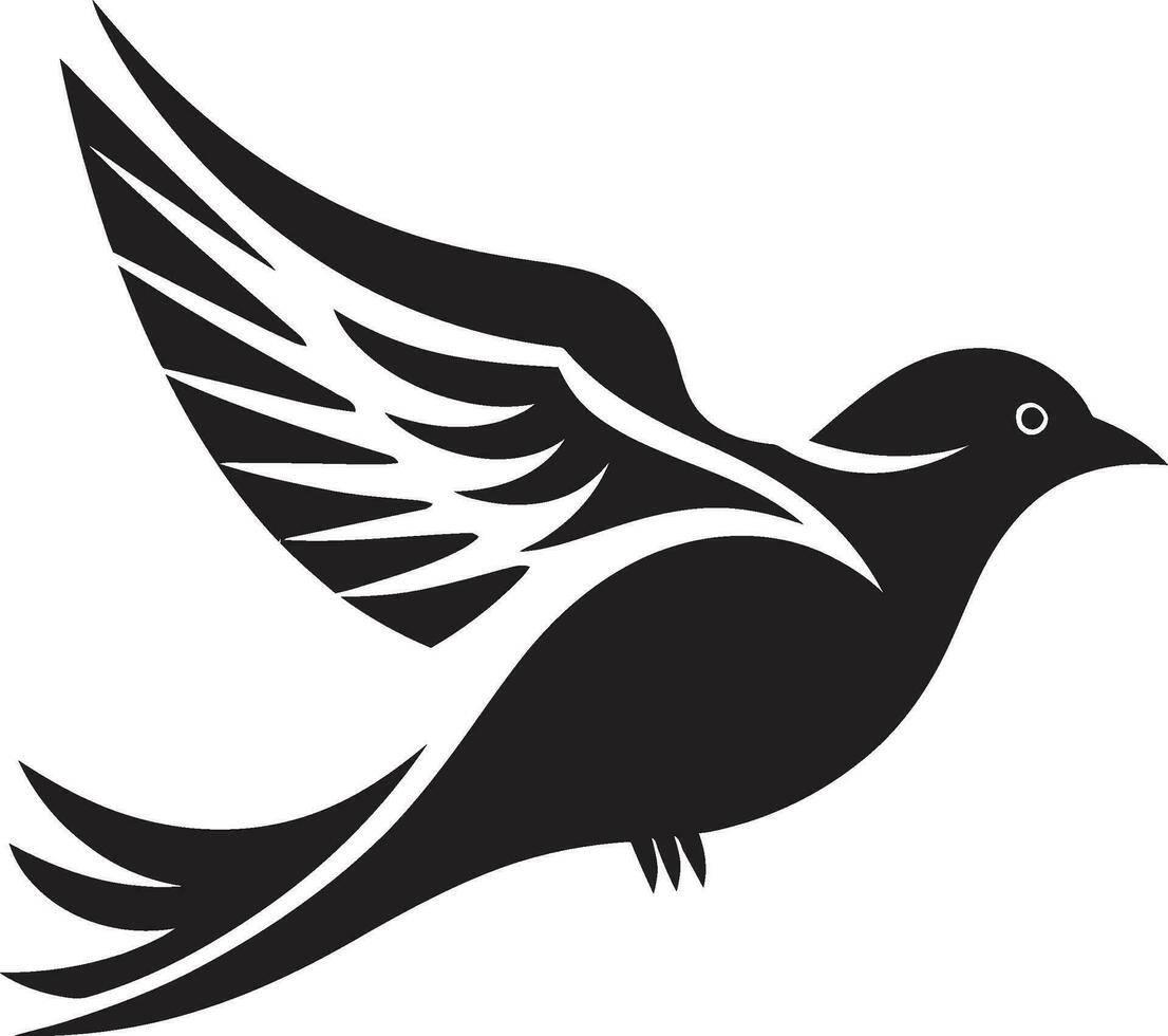 Avian Monogram Design Modern Hawk Logo vector