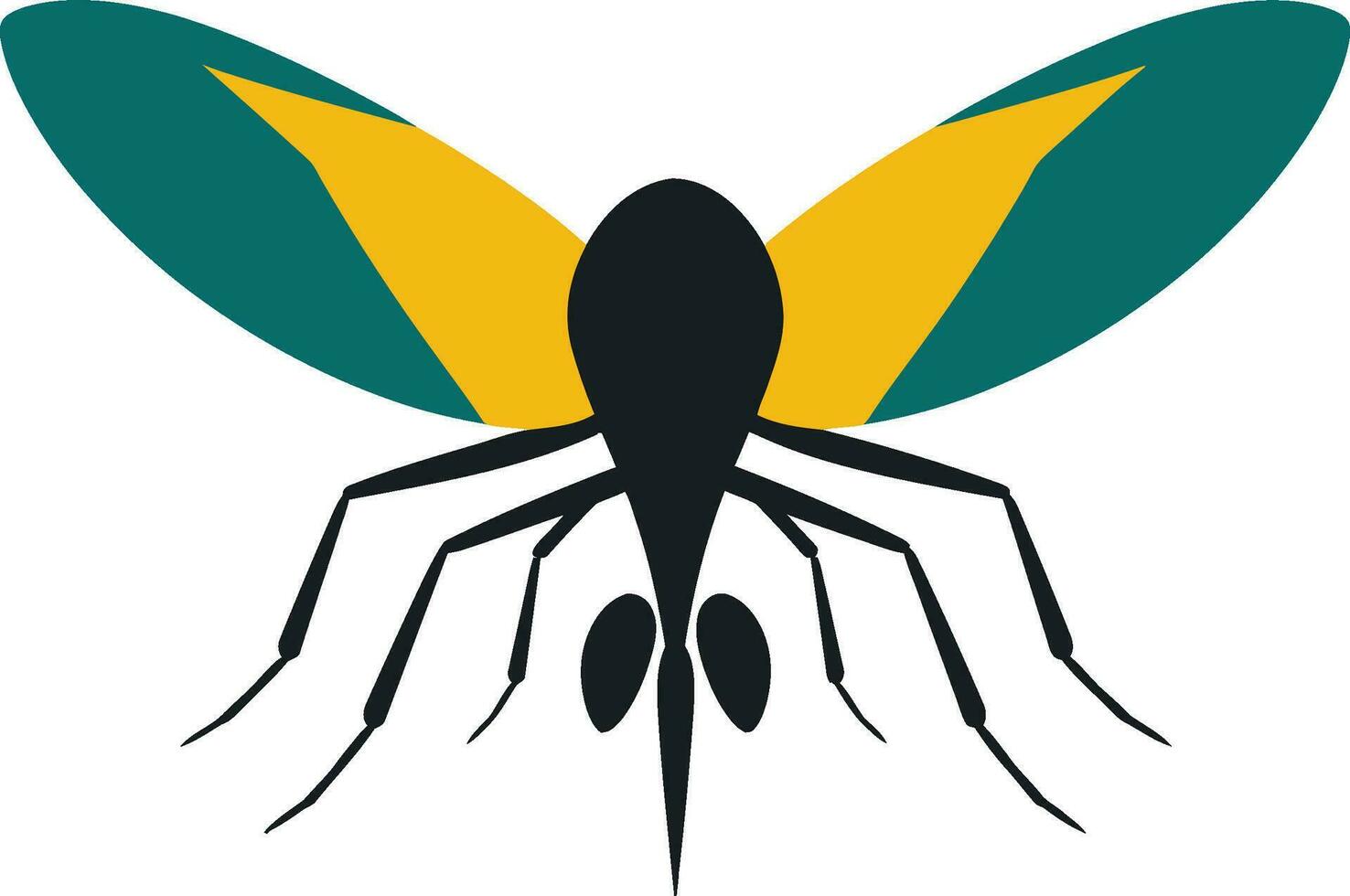 Stylish Mosquito Emblem Mosquito Graphic Symbol vector