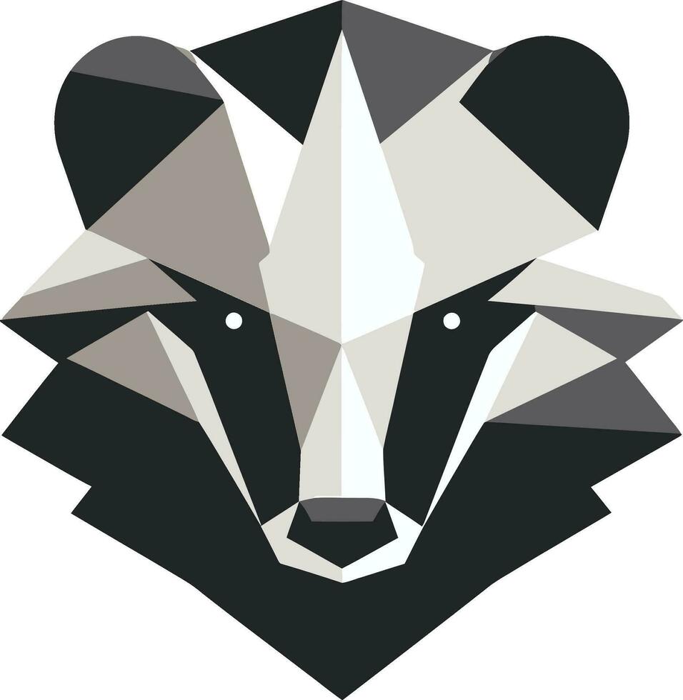 Badger Dynasty Profile Badger Tribe Badge vector