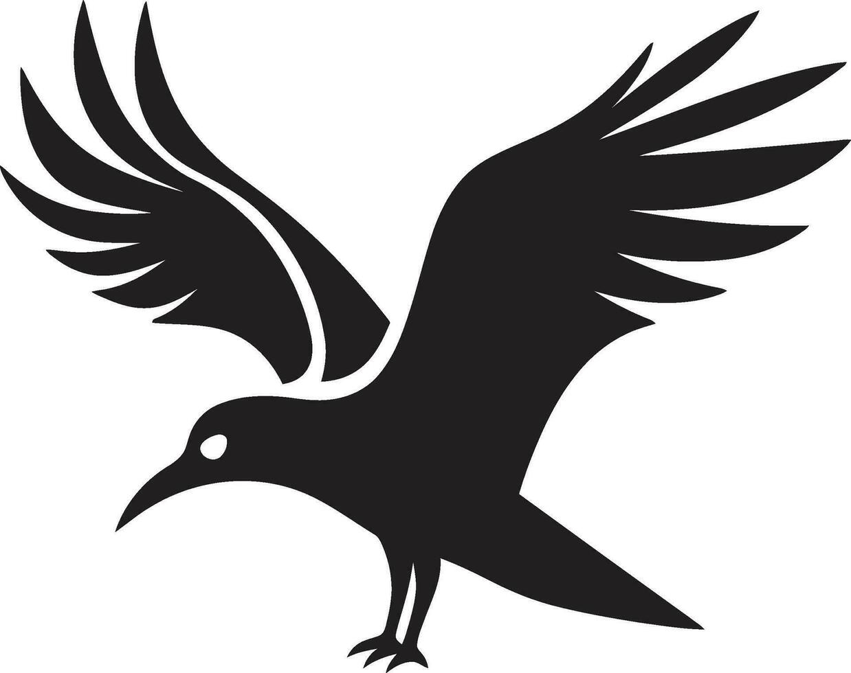 tintero vuelo vector Gaviota símbolo perfil real belleza negro logo icono en Gaviota