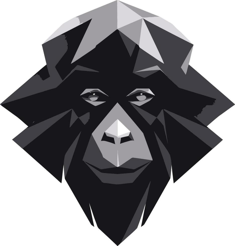 babuino dinastía sello babuino cara realeza vector