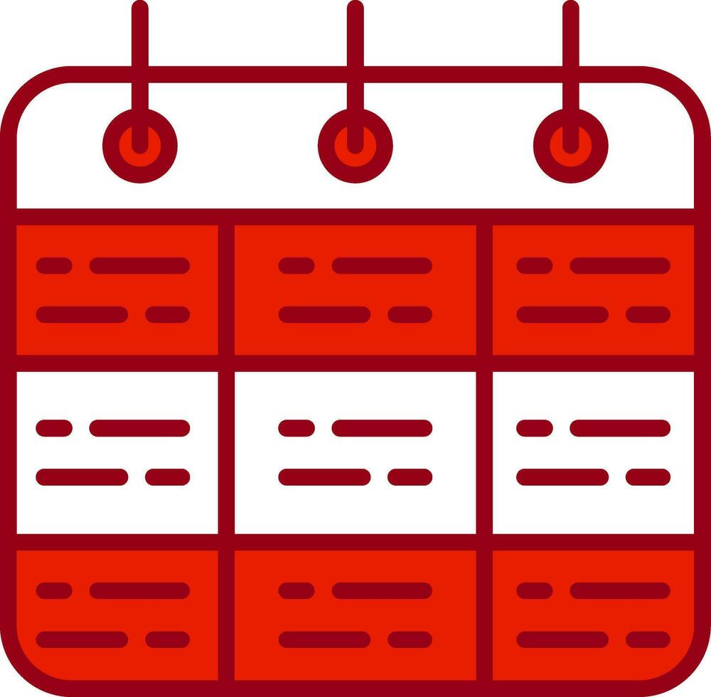 Timetable Vector Icon