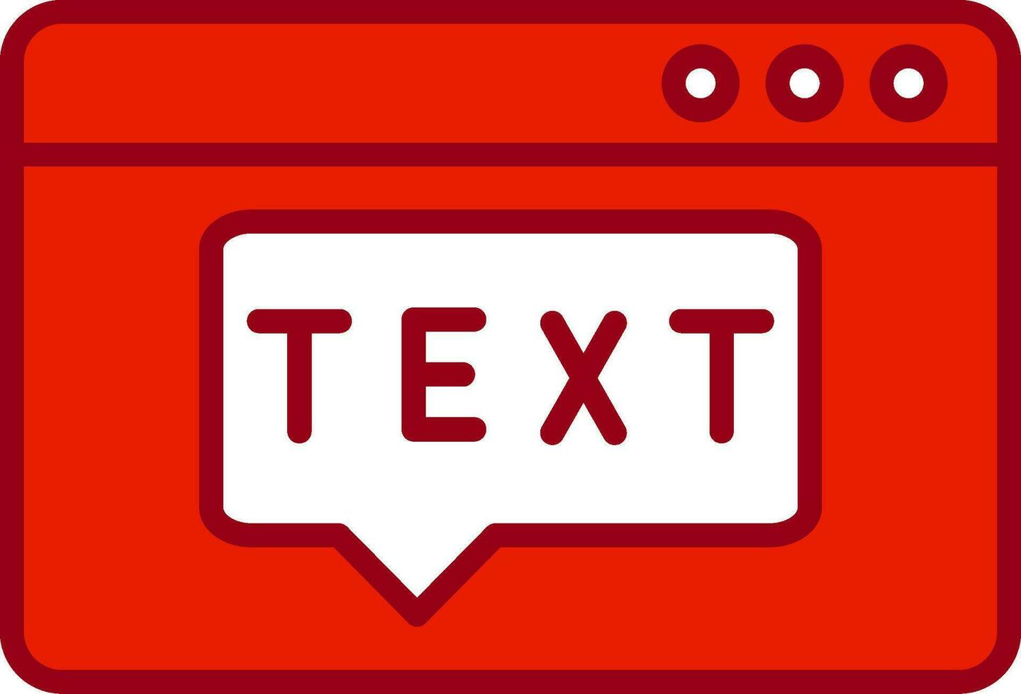 Text Vector Icon