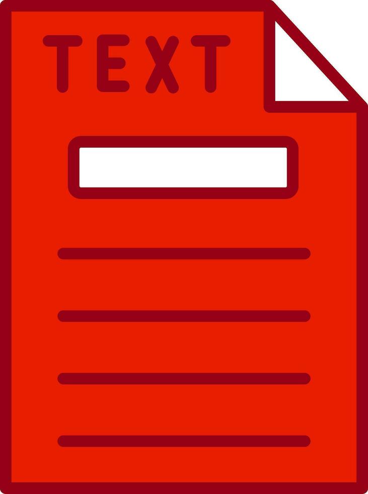 Text Vector Icon