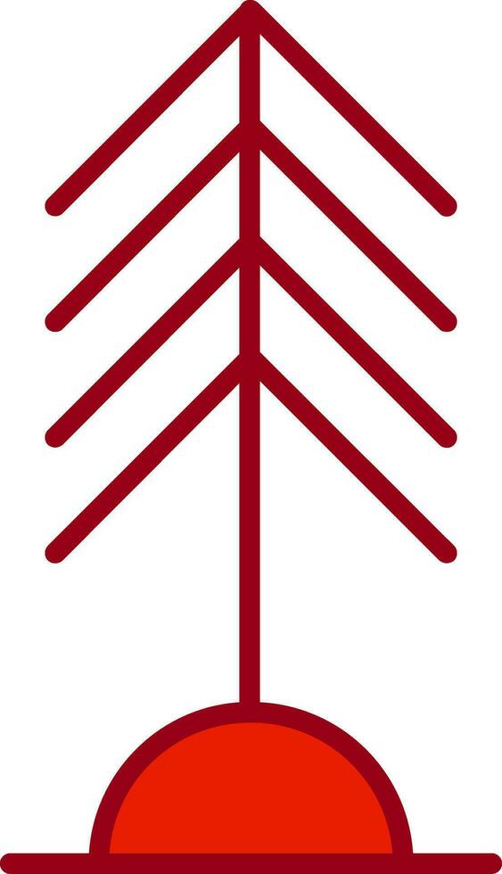 icono de vector de árbol de pino