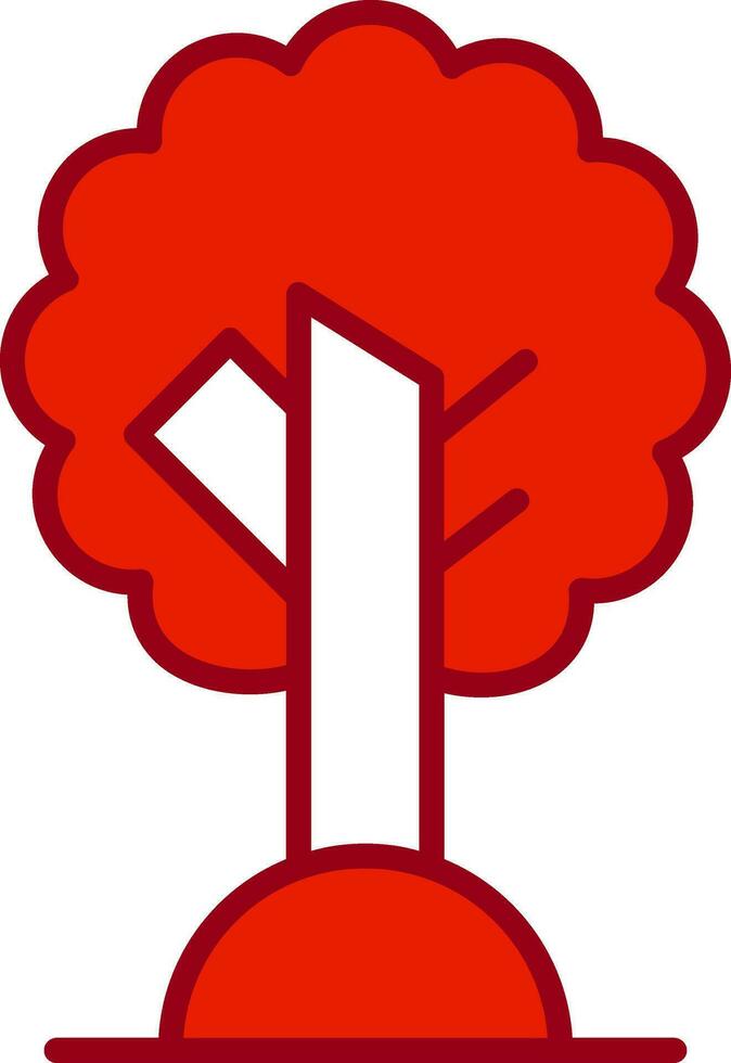 icono de vector de árbol