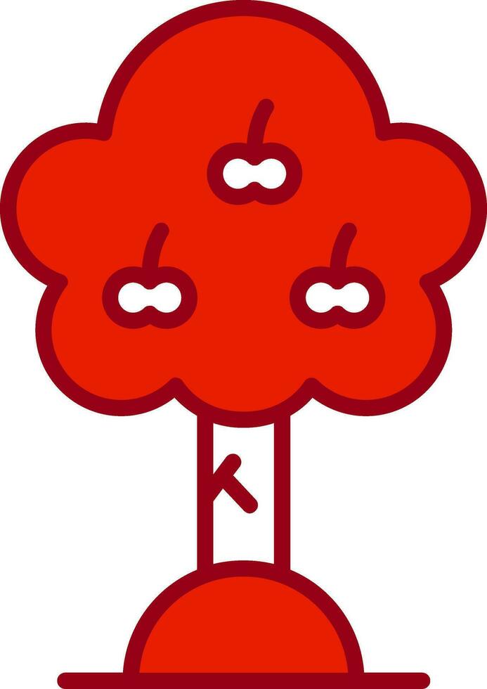 Apple Tree Vector Icon