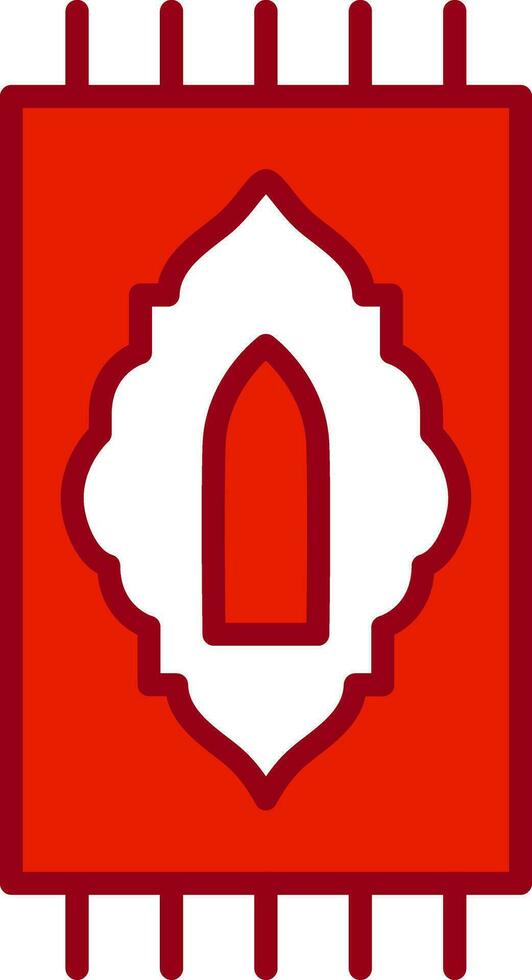 icono de vector de alfombra de oración