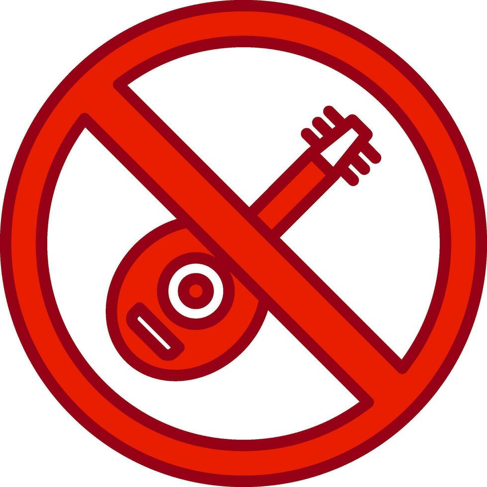 No Lute Vector Icon
