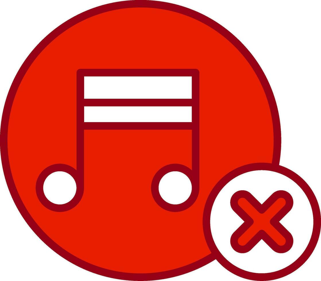 No Music Vector Icon