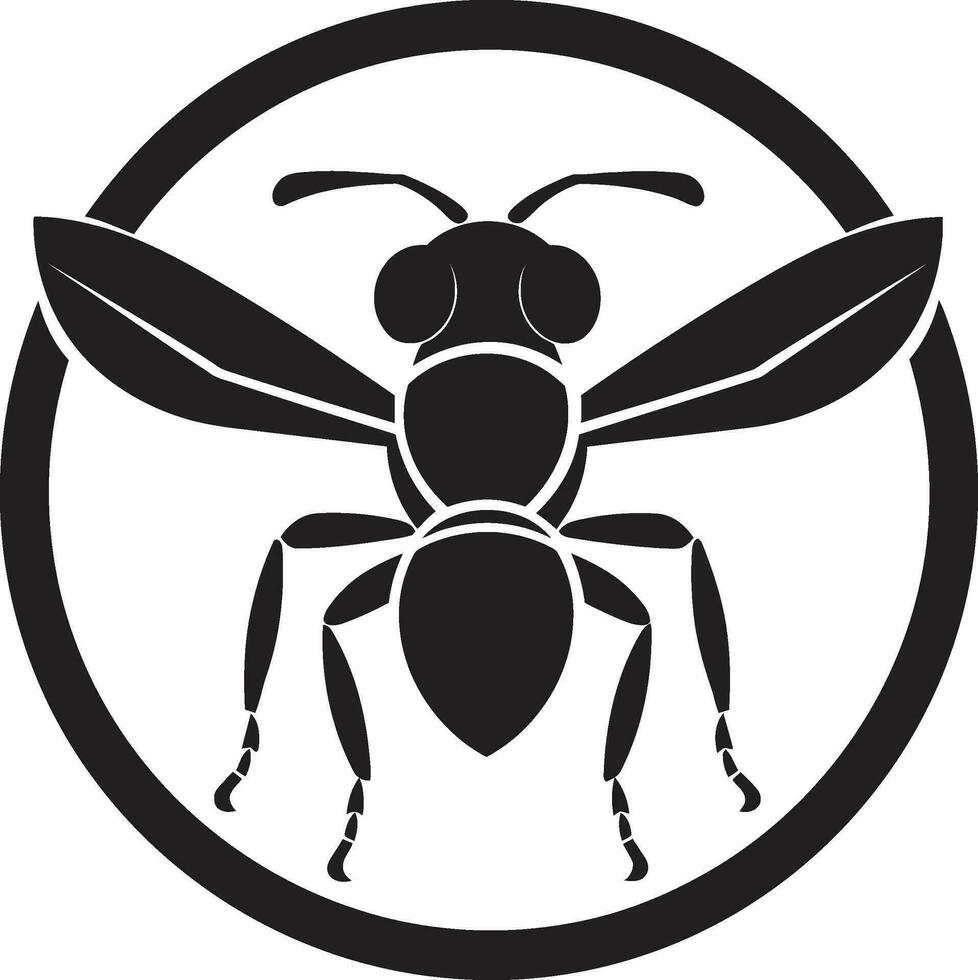 Streamlined Ant Icon Black Vector Logo Artistic Excellence Black Ant Vector Symbol