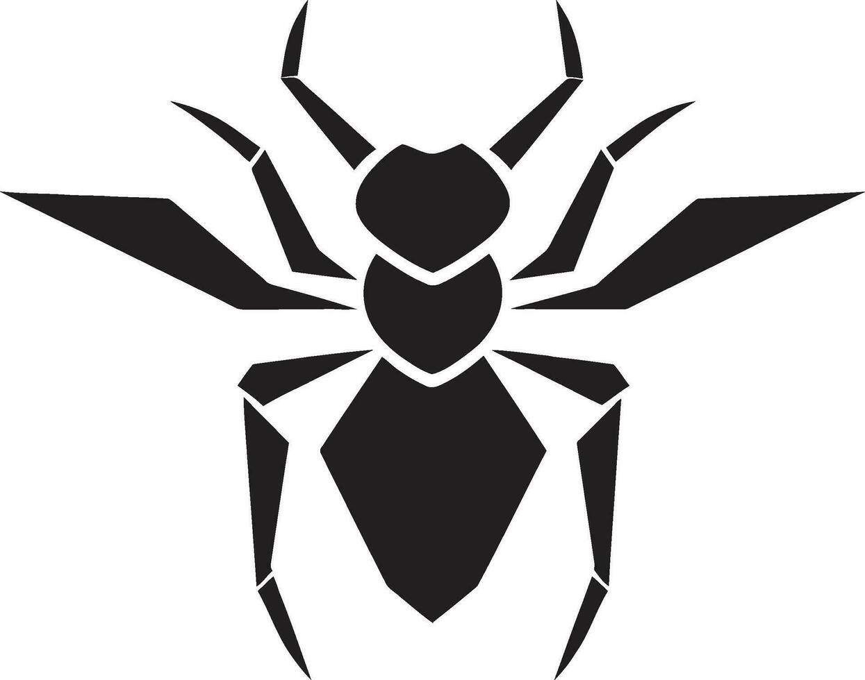 Vector Art Ant Icon Striking Black Logo Bold Black Ant Logo in Vector A Mark of Distinction