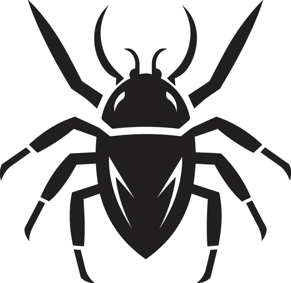 Streamlined Excellence Black Vector Aphid Design Black Vector Aphid Logo Simple and Powerful