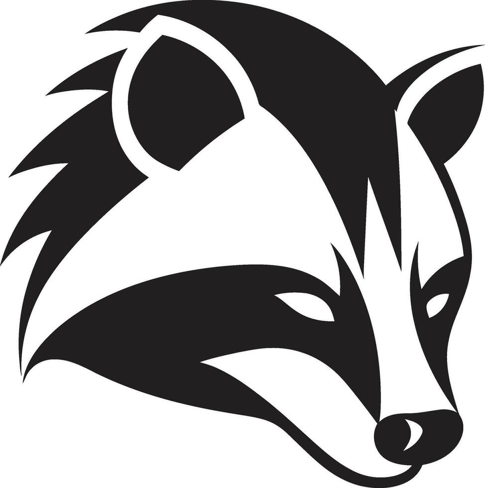 Badger Monogram Design Badger Royal Crest vector