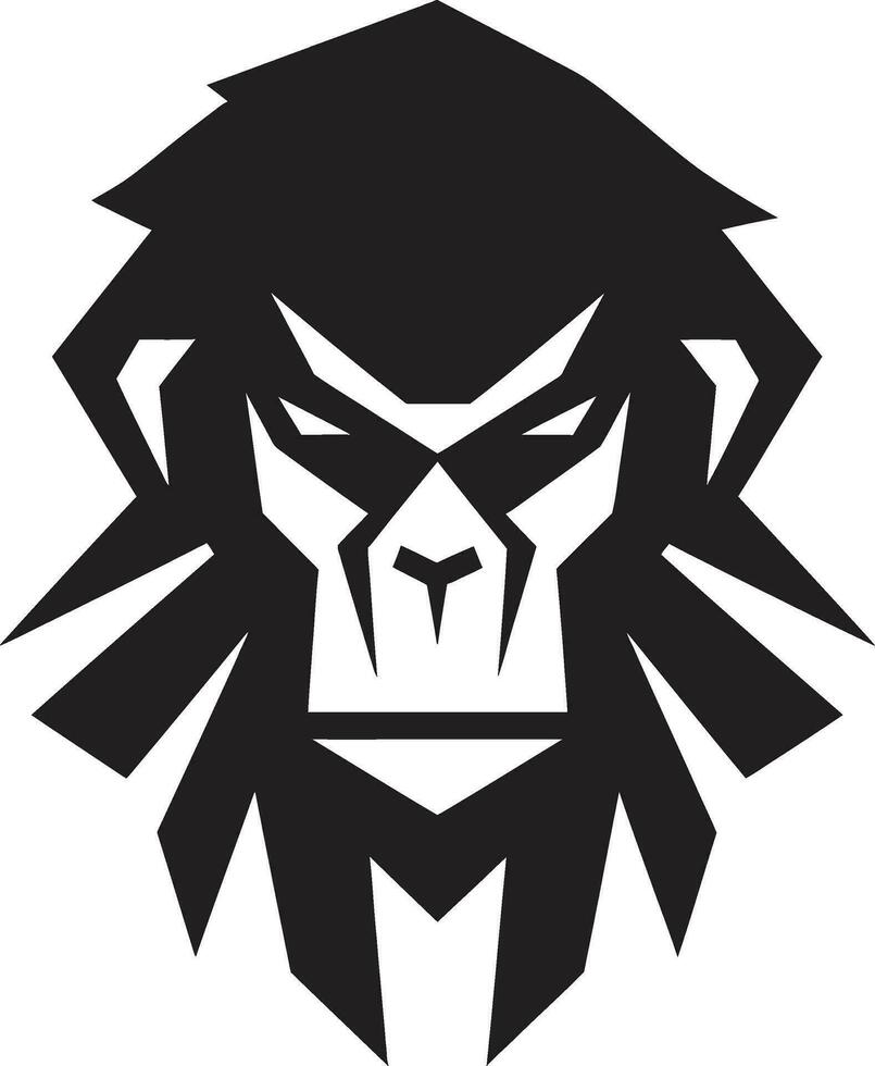 Tribal Baboon Logo Wild Baboon Graphic vector