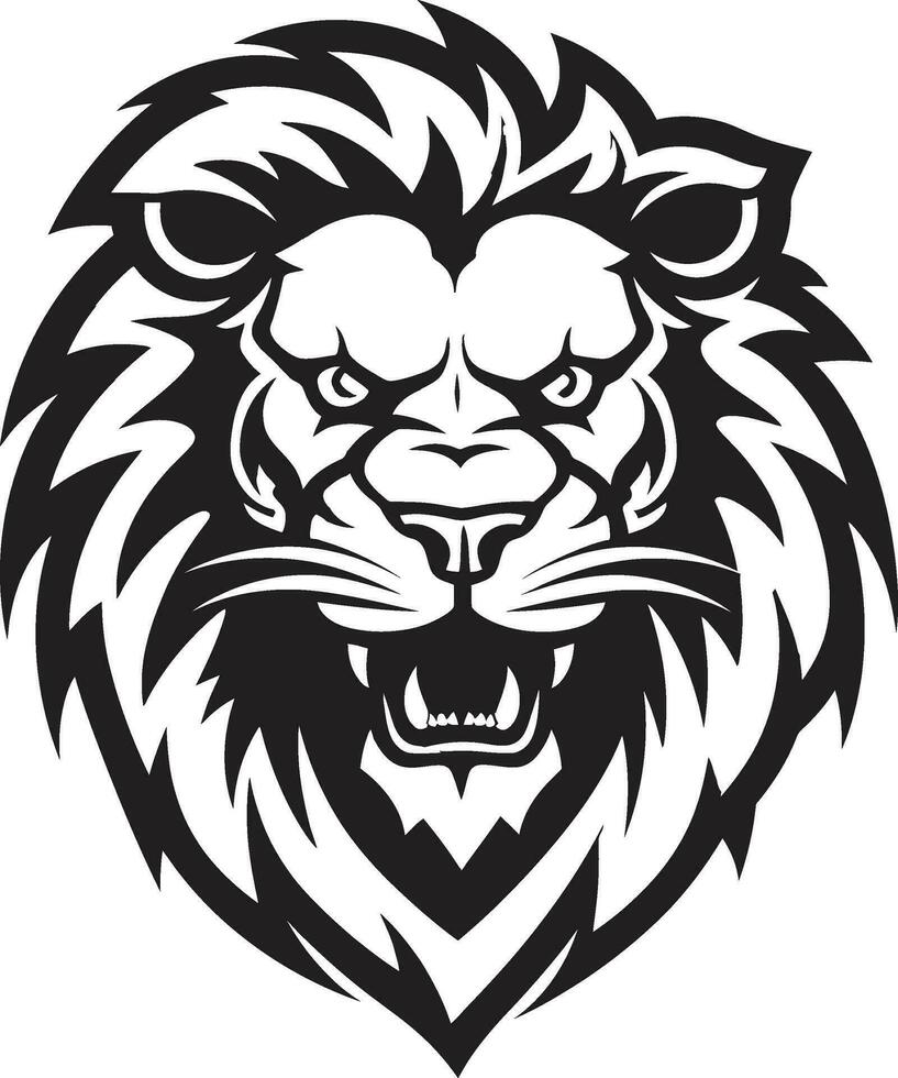 Elegant Majesty Black Vector Lion Logo Lions Legacy Emblem Excellence