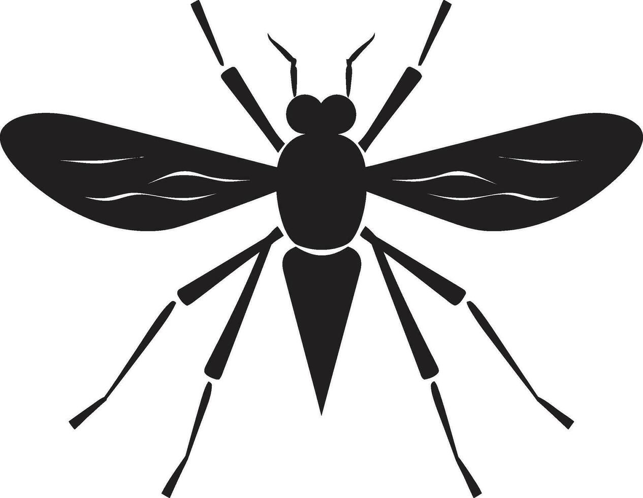 Mosquito Symbolic Artwork Futuristic Mosquito Logo vector