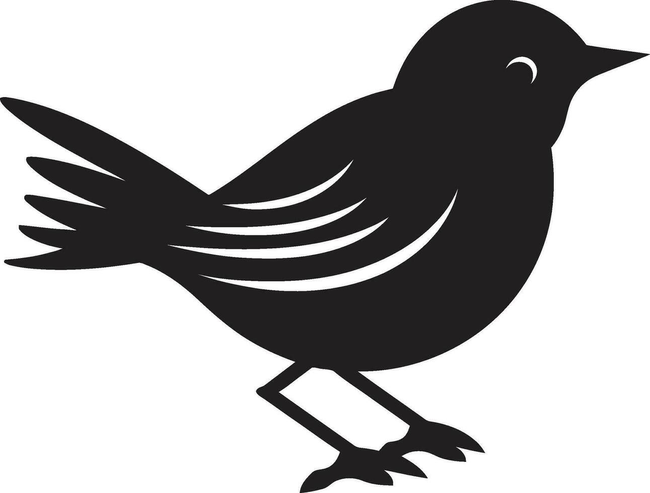 Geometric Crow Logo Sparrow Serenity Emblem vector