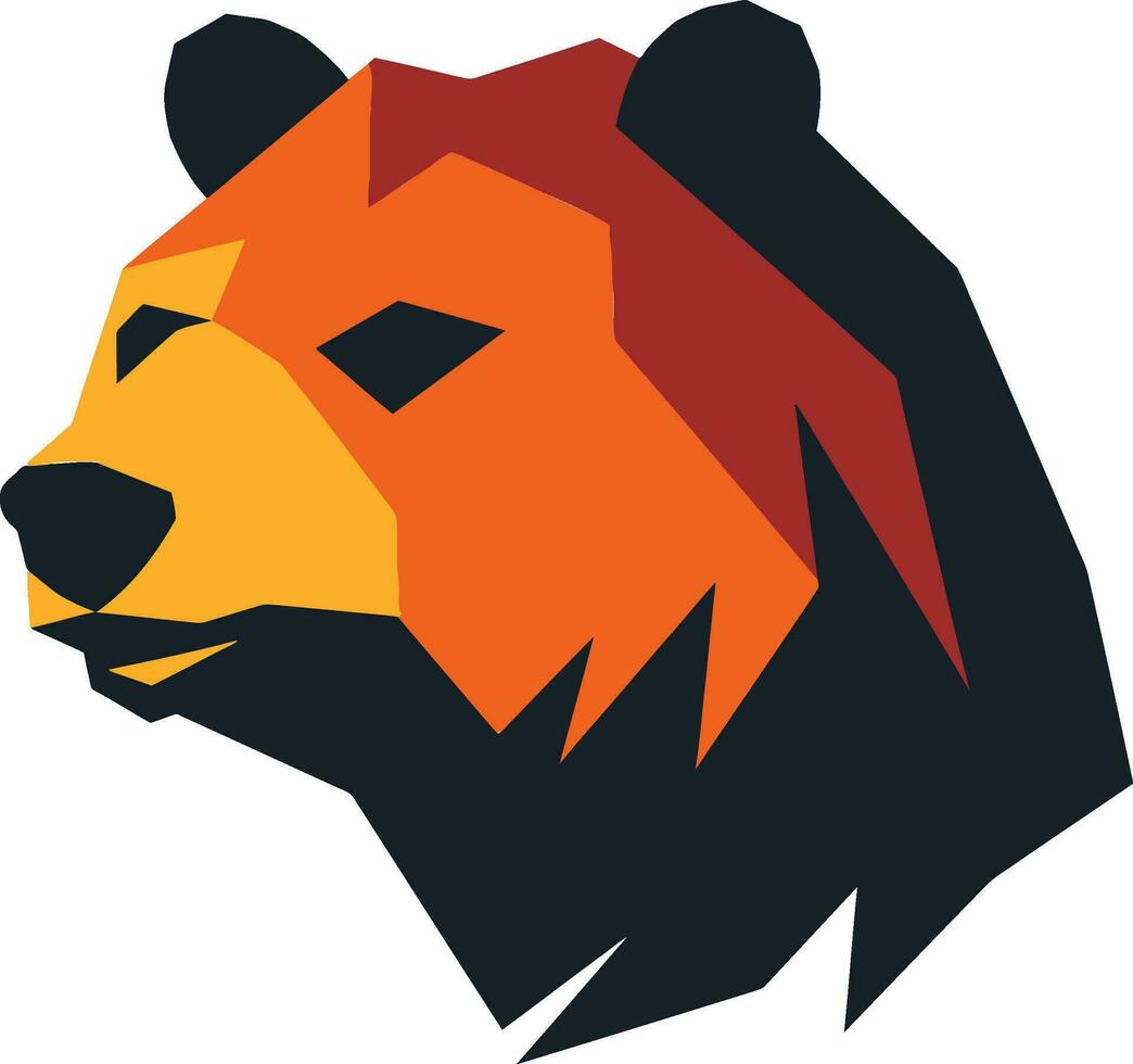 negro oso heráldica oso Reino insignias vector