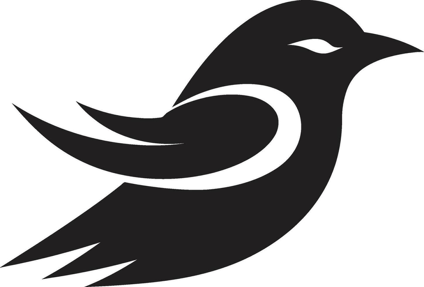 Sparrow Serenity Icon Falconry Excellence vector