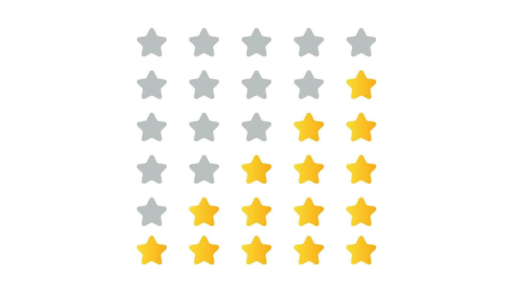 Star rating customer review feedback vector design