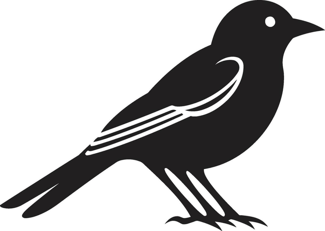 Golden Finch Icon Blackbird Sovereign Badge vector