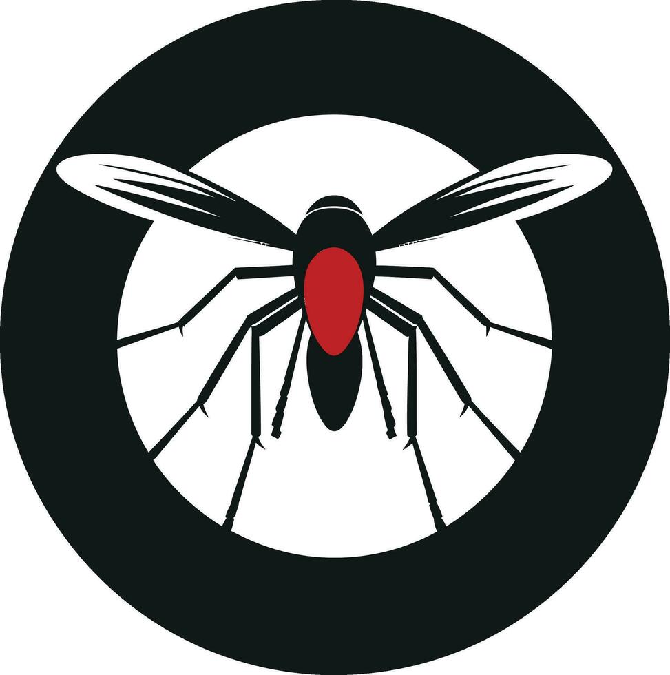 Elegant Mosquito Vector Logo Mosquito Silhouette Design