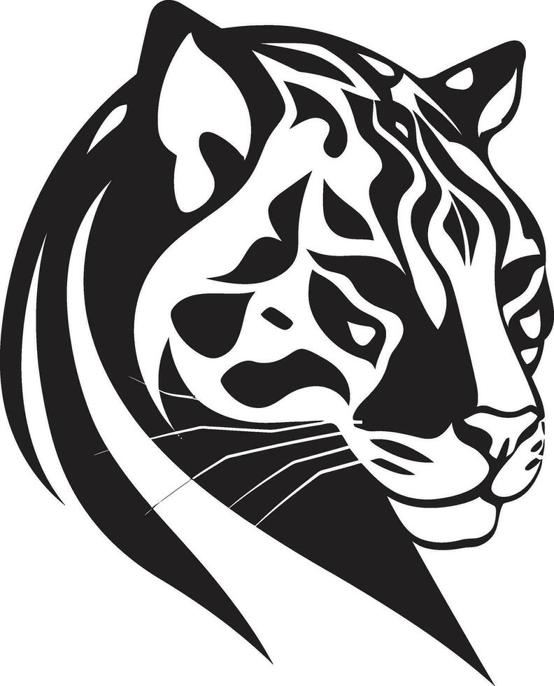 Graceful Prowess Ocelot Icon Design Jungle Shadows Vector Ocelot Symbol