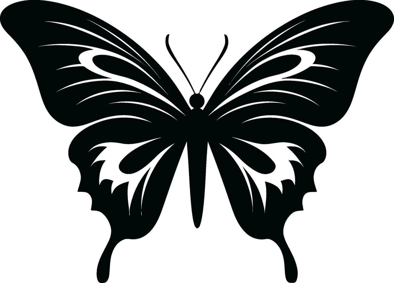 hacia el cielo majestad medianoche mariposa icono de ébano excelencia en alas vector gracia