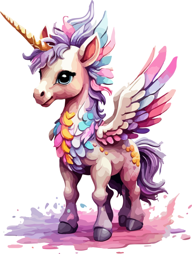 linda bebé Pegaso ai generativo png