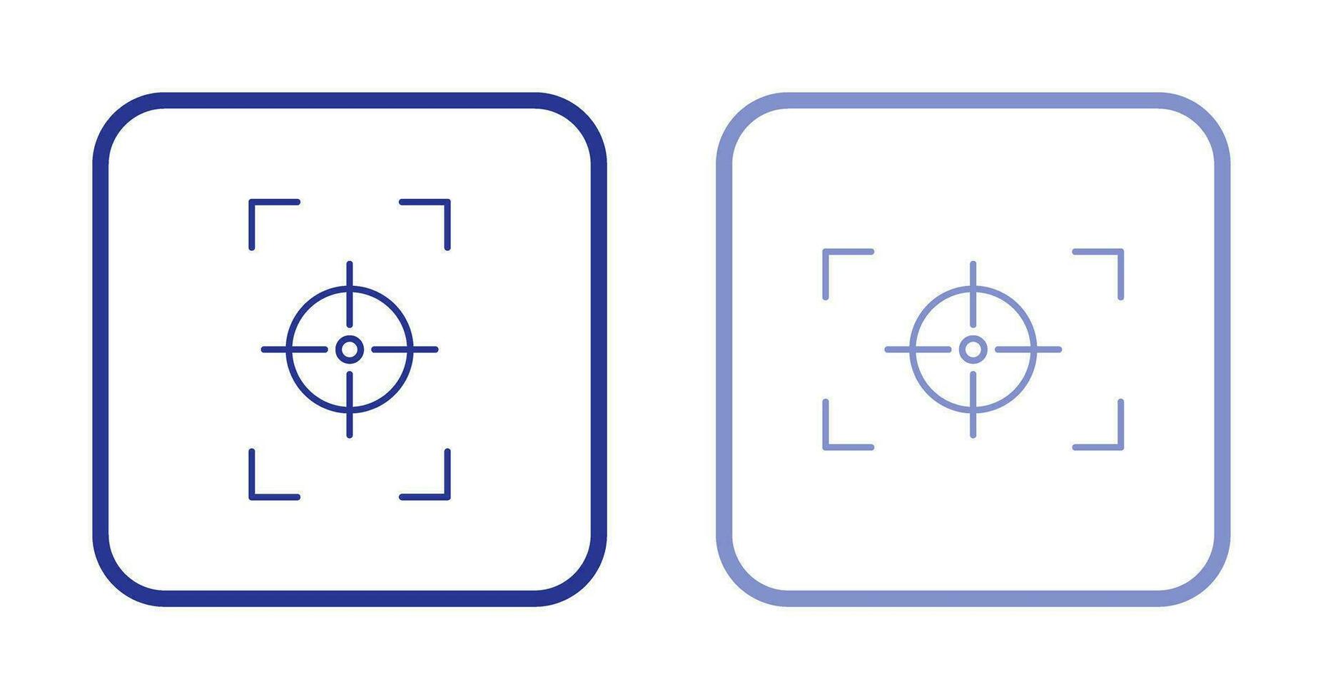 focus vertical and focus horizontal Icon vector