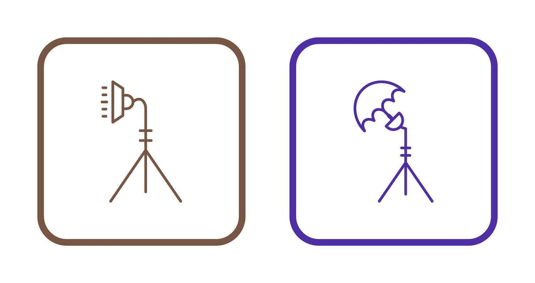 light stand and studio Icon vector