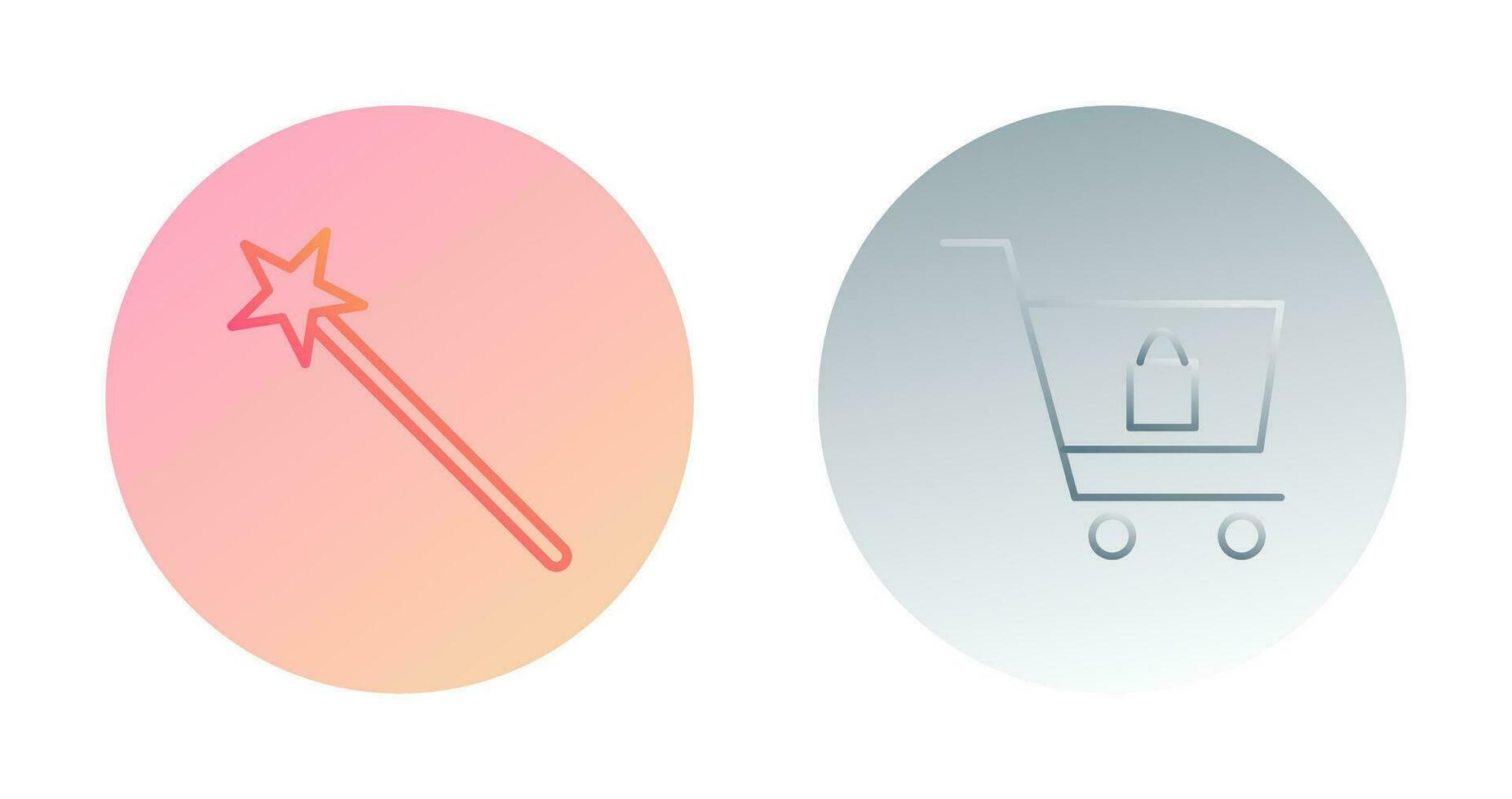 magic and shopping  Icon vector