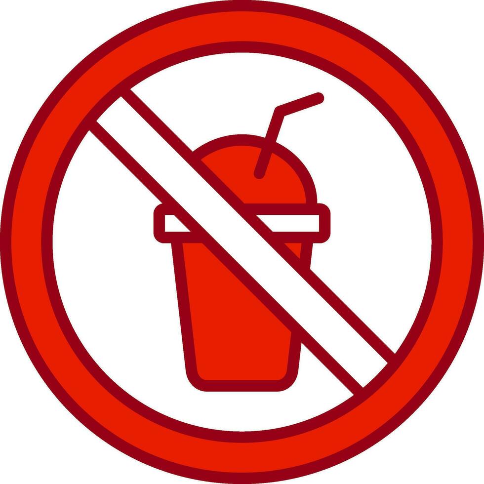 No Beverage Vector Icon
