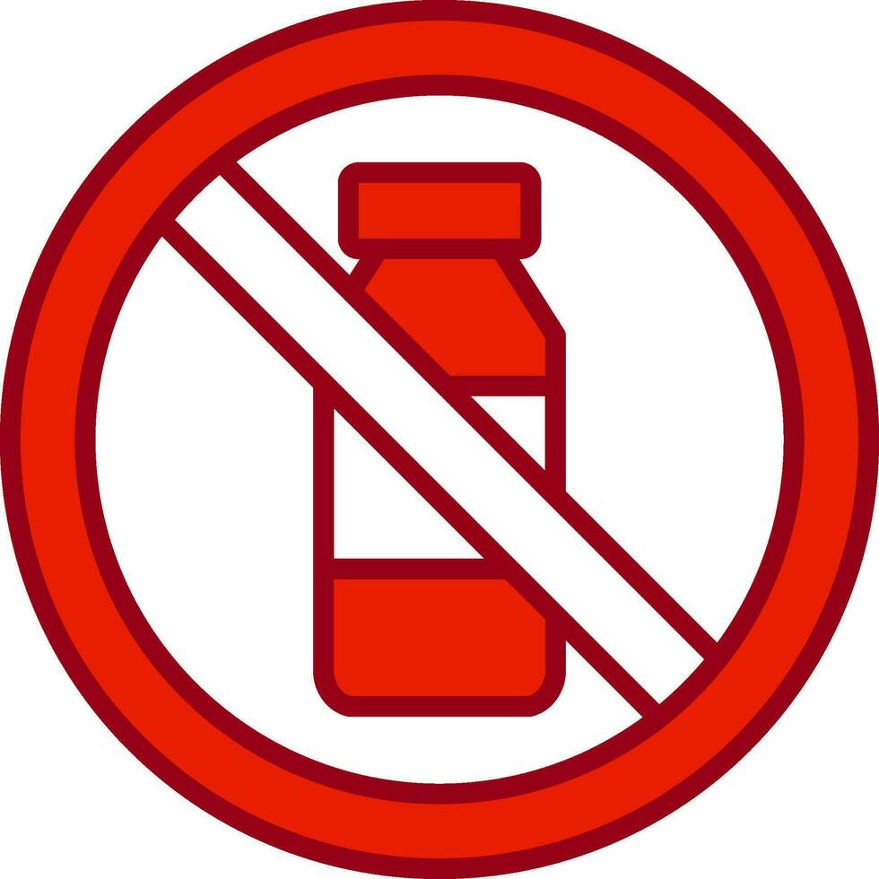 No Bottle Vector Icon