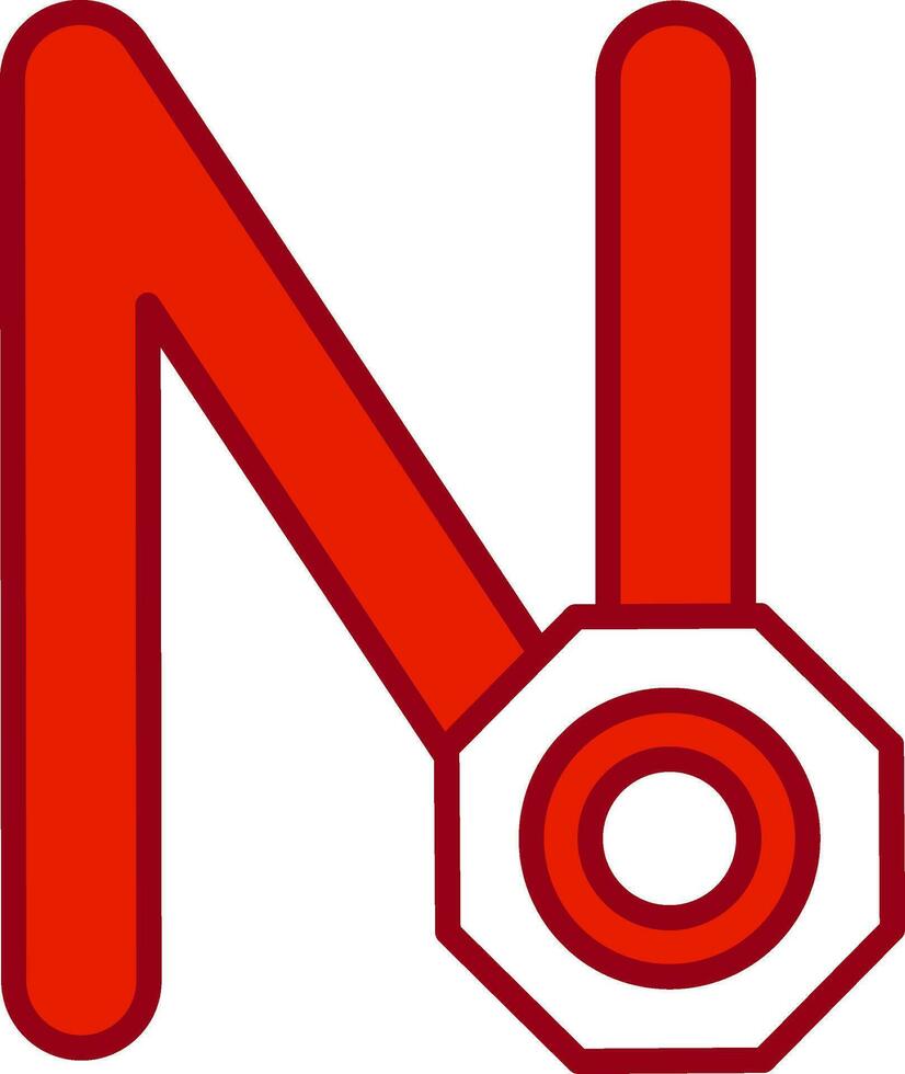Capital N Vector Icon