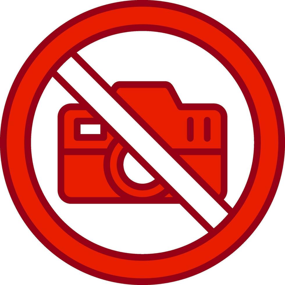 No Camera Vector Icon