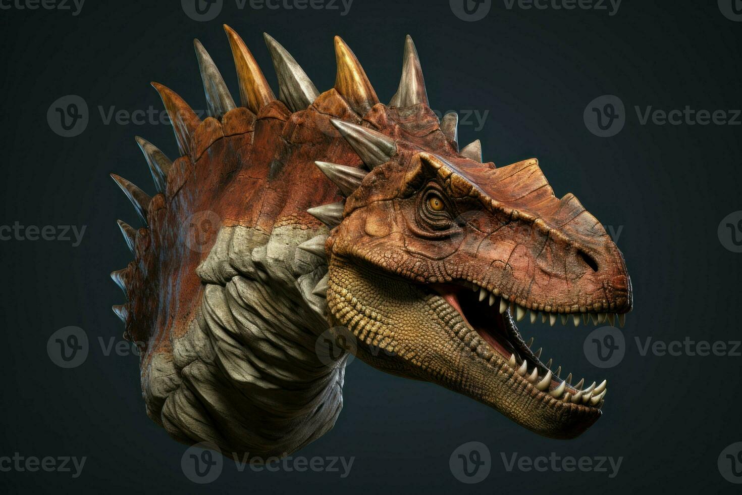 Fearsome Dinosaur animal. Generate Ai photo