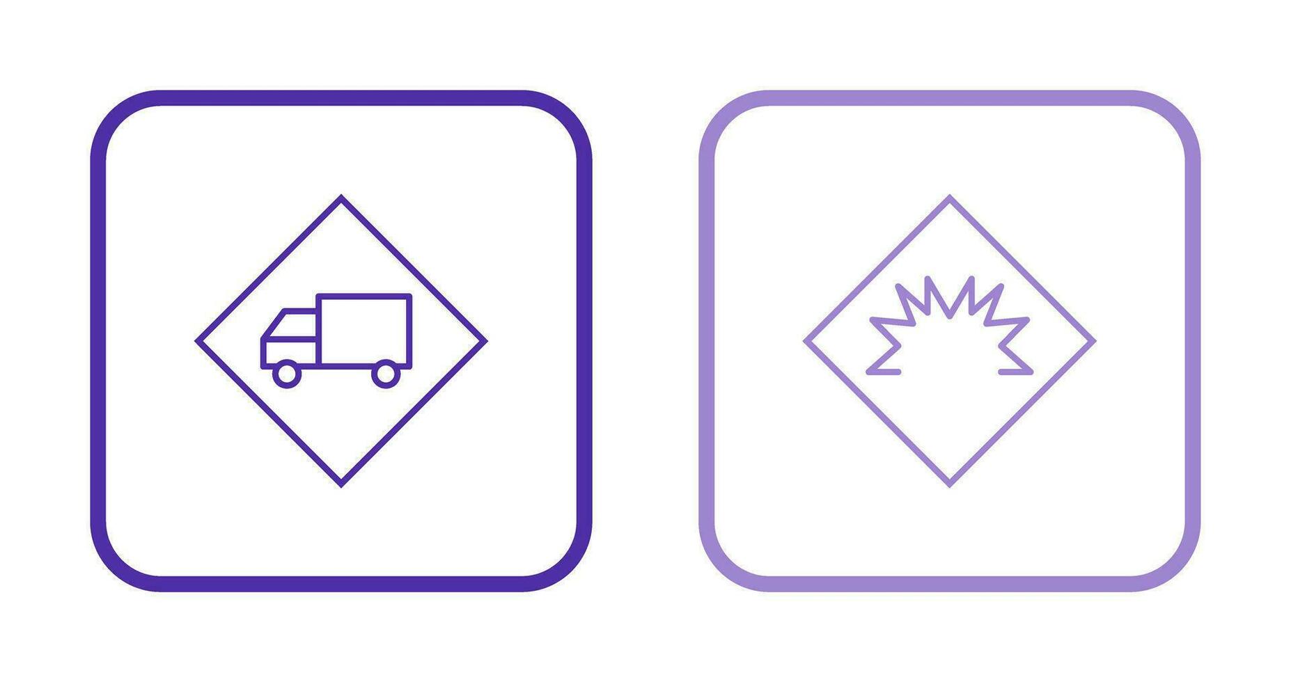 dangerous vehicle and danger of welding  Icon vector