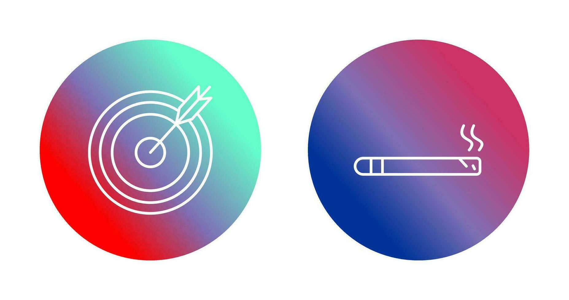 darts game and cigar Icon vector