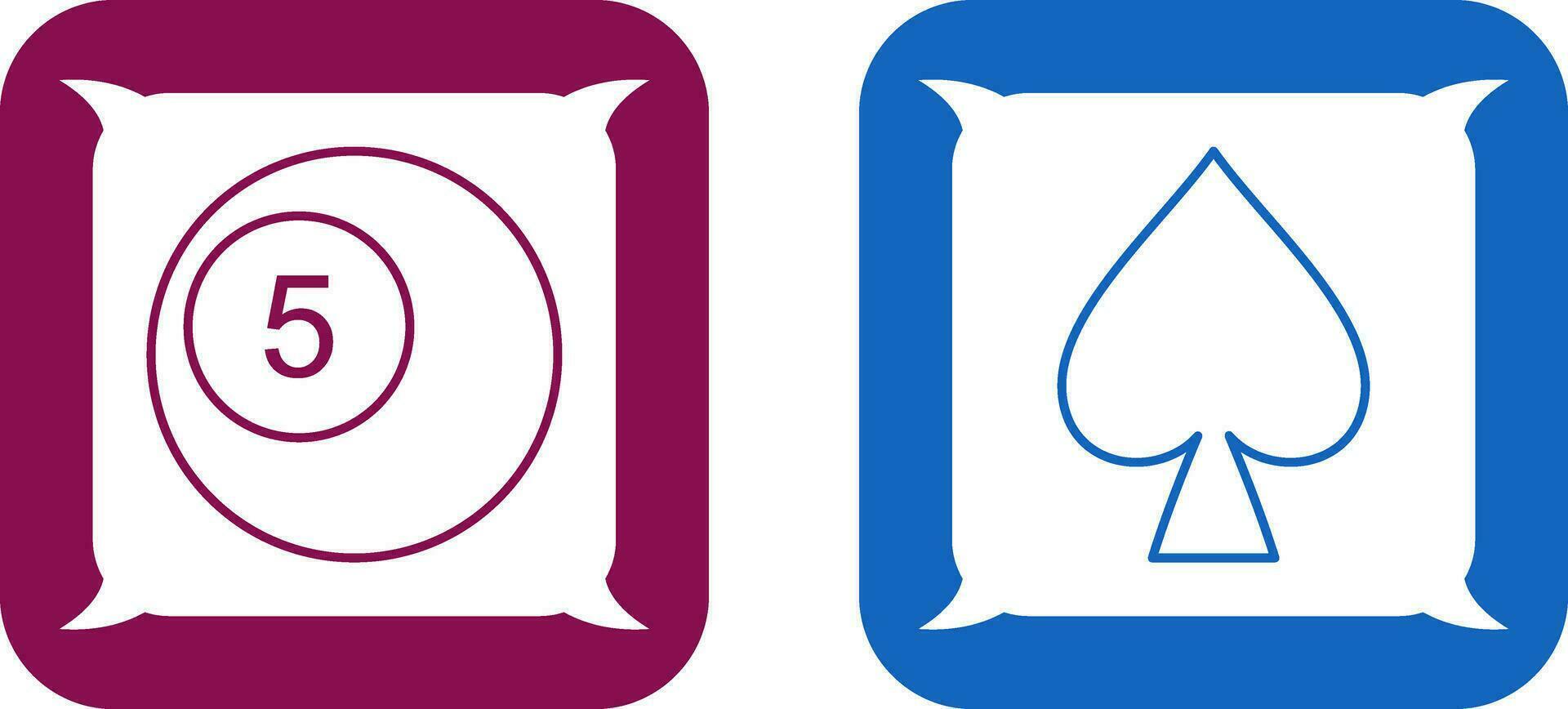 pool balls and spade  Icon vector