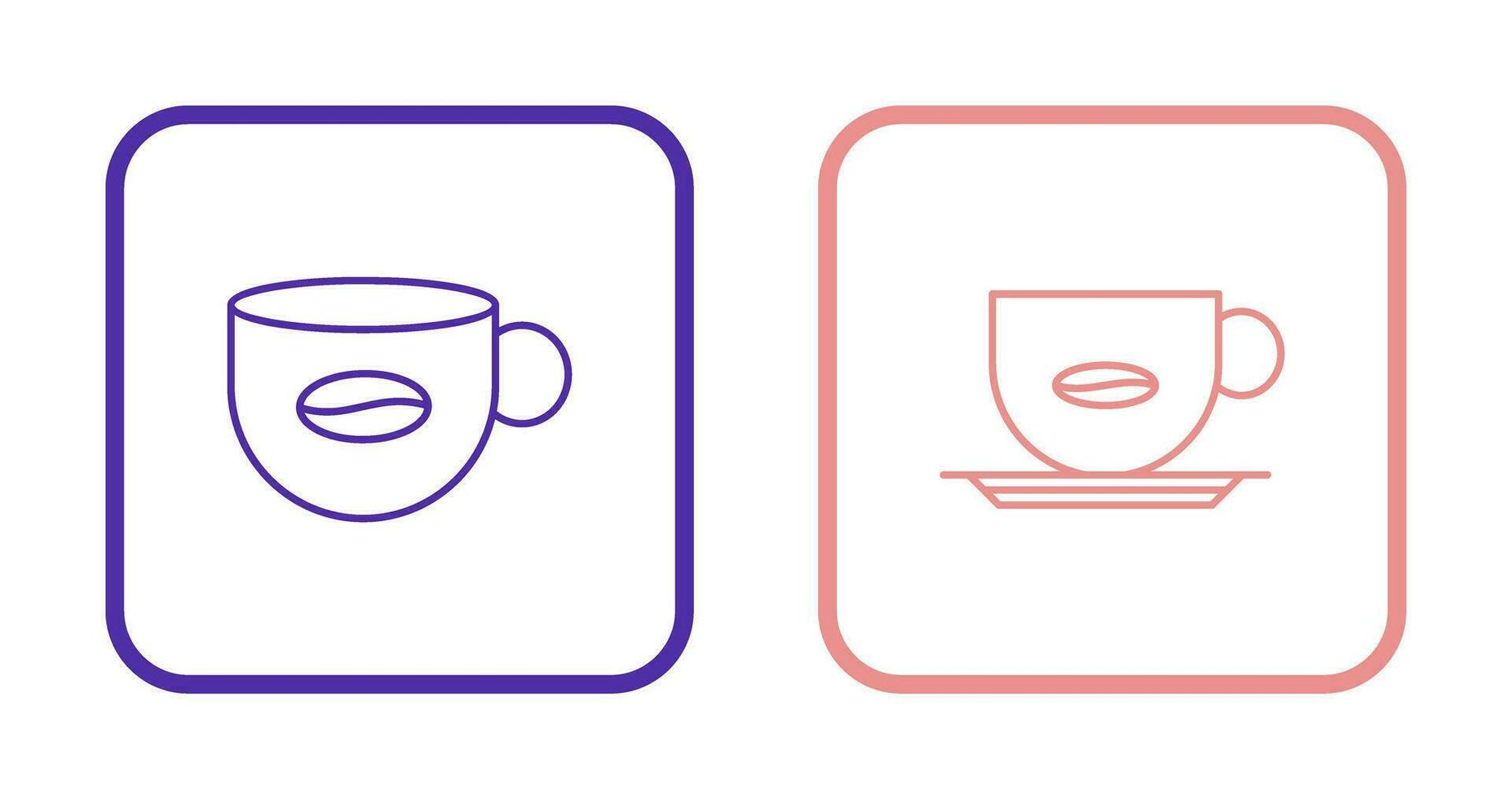 Coffee and coffee Mug  Icon vector
