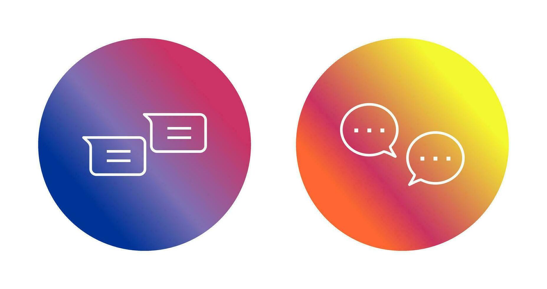 messages and conversation bubbles Icon vector