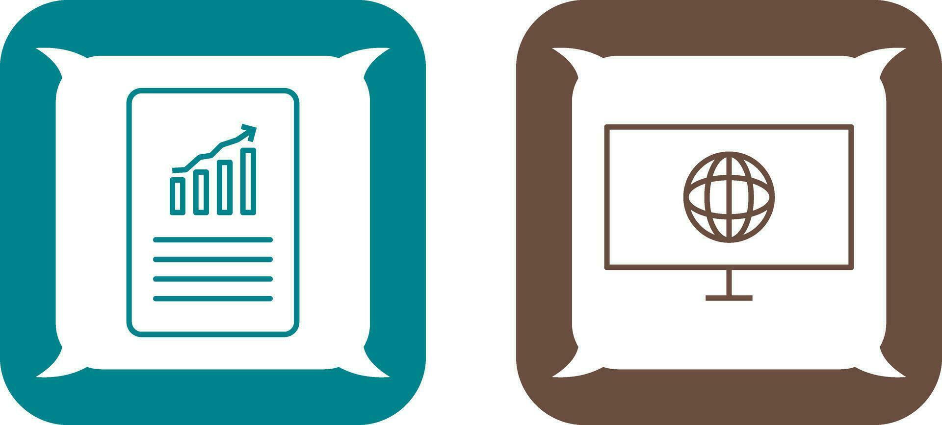 data files and weather global Icon vector